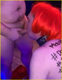 Dumb sissy Dicklet forced to suck dick