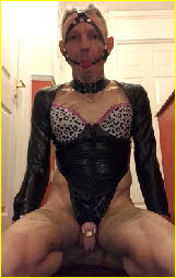 Sissy Jemima ball-gagged and caged