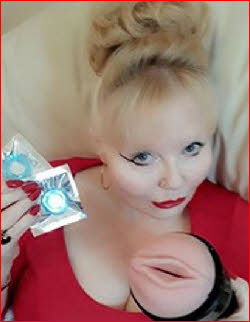 Manchester domme Mistress Rhianne uses slave as human furniture