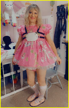 Adult male transformed into sisy baby girl