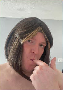 Closet fairy Madison exposed in female wig