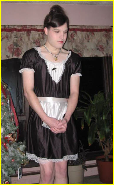 Masculine failure Shaun exposed in sissy maid uniform