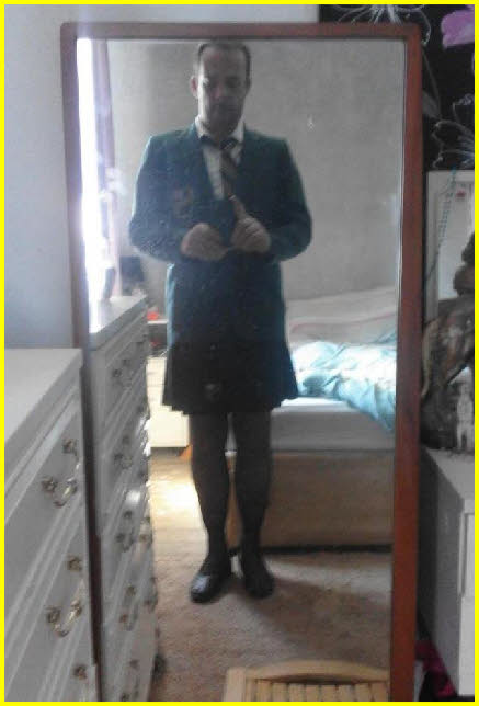 Sissy Emma in schoolgirl uniform