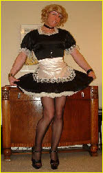 Sissy from Yorkshire in French maid outfit