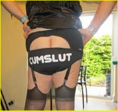 Sissy whore in cumslut knickers