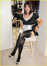 Married man transforms into transvestite maid