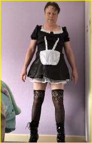Sissy loser Paul cross-dressing in maid uniform Sissy loser Paul cross-dressing in maid uniform