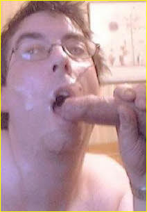 Dumb sissy loser Peter Fitton from Oldham gets a creamy facial Dumb sissy loser Peter Fitton from Oldham gets a creamy facial
