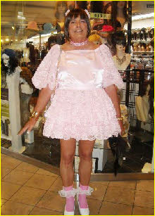 Tiny-dicked loser Michael exposed in sissy dress as Sissy Michelle