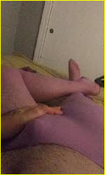 Sissy Mike in opaque tights