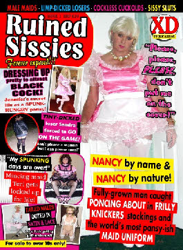 Failed men exposed for life in RUINED SISSIES magazine