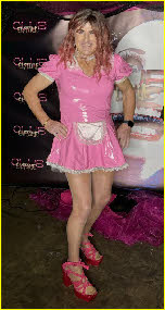 New Zealand sissy slut Jacqui fully emasculated in a pink maid uniform New Zealand sissy slut Jacqui fully emasculated in a pink maid uniform