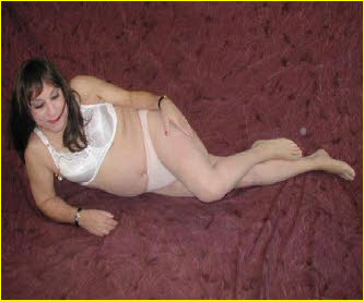 Sissy Leah in white bra and panties