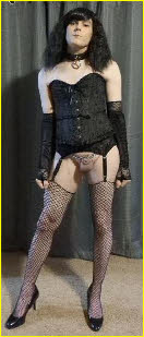 Tiny-dicked sissy slut Beverly isn't wearing any panties