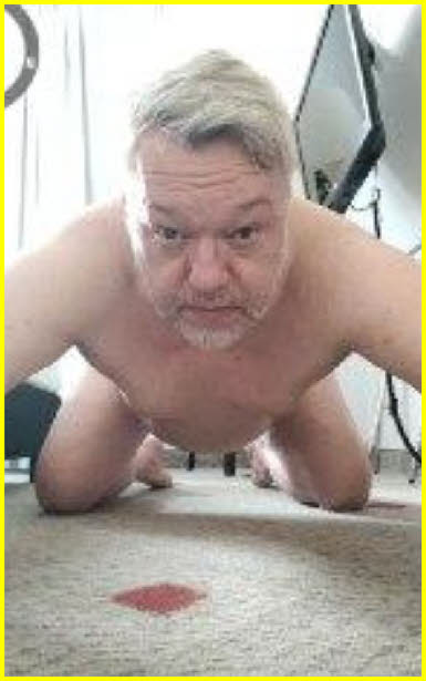 Degraded sissy loser Kai Kramer kneeling down submissively