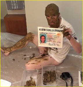Filthy pervert Dog Shit Keith covered in smelly dog shit revealed to be Keith Suileabhain from Gilroy in California Filthy pervert Dog Shit Keith covered in smelly dog shit revealed to be Keith Suileabhain from Gilroy in California
