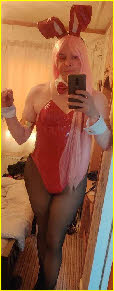 Great Yarmouth sissy slut Nicky dressed as a Playboy bunny girl