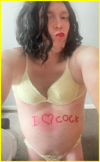 Cock-hungry sissy slut Madison from Dover in Kent
