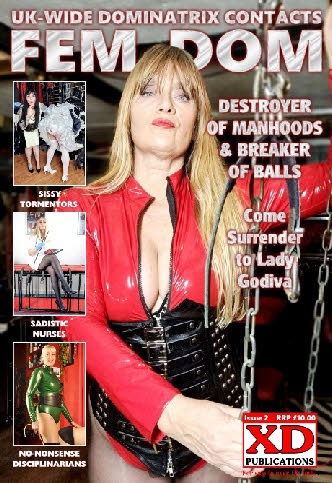 Female domination contact magazine featuring Lady Godiva of Kent