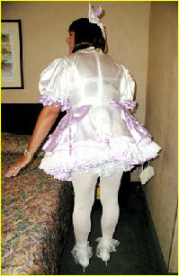 Great big pansy Michael from Arizona sissified in maid uniform