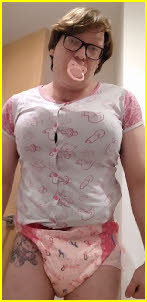 Masculine failure Hugo exposed in ABDL fetish clothing Masculine failure Hugo exposed in ABDL fetish clothing