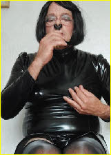 Dumb sissy loser Stacy ruining his marriage by dressing as a girl