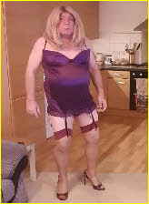 Tragic sissy loser Emma mincing around in lingerie
