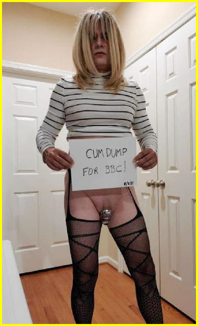 Caged sissy slut Jenny exposes tiny clit in chastity device Caged sissy slut Jenny exposes tiny clit in chastity device