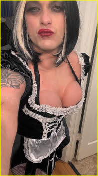 Supposed straight guy Trent Williams from Texas dressed up as a sissy maid Supposed straight guy Trent Williams from Texas dressed up as a sissy maid